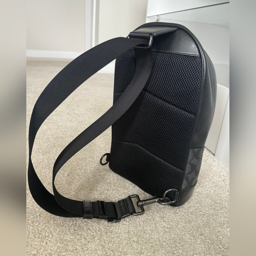 Coach Black Patterned Men's Ethan Bag - Picture 7 of 13